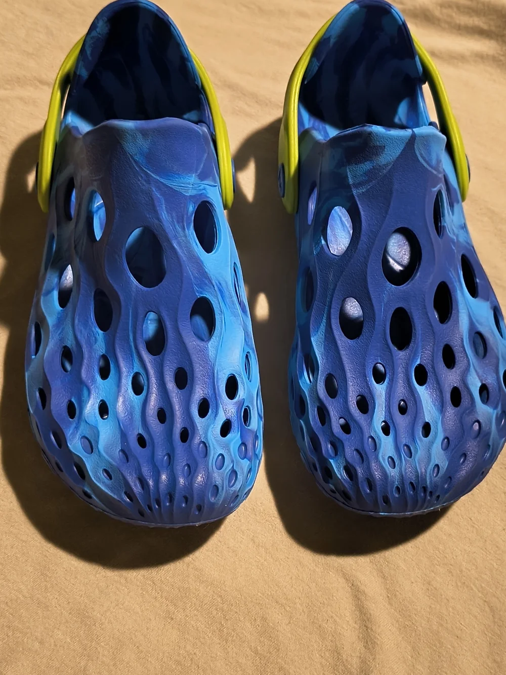 Merrell Blue Waterproof Clogs,Green Strap, Light Weight Shoes.